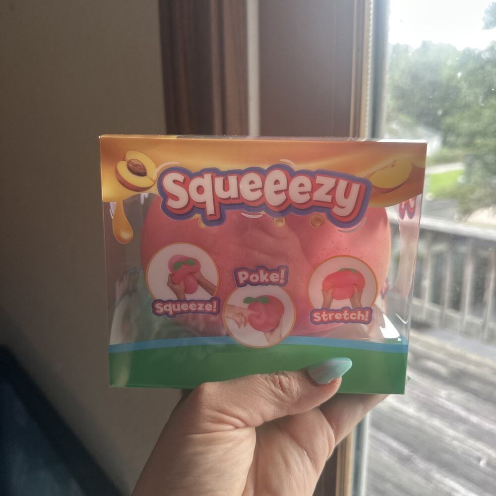 Viral Sunny Days Jumbo Squeezy Peach – Squishy Toy, Stress Relief Sensory Fun